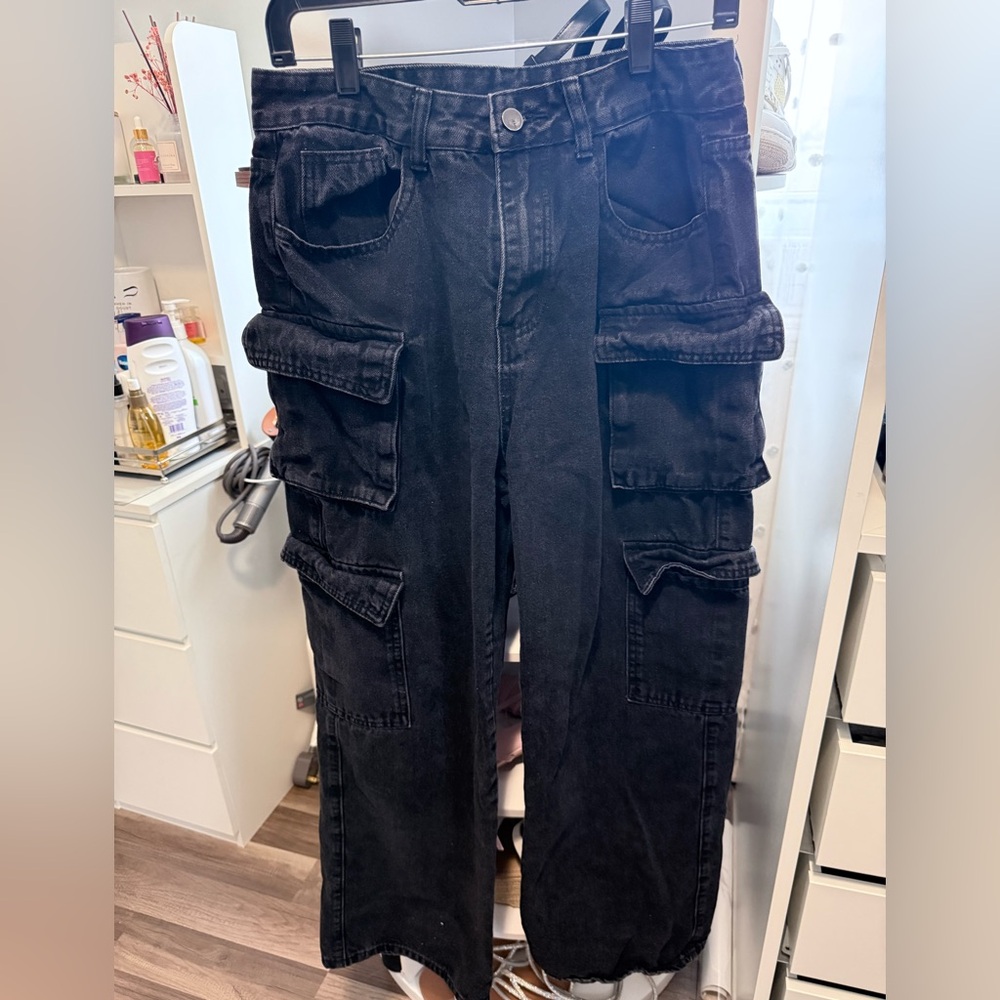 SHEIN Dark Cargo Pants for Women